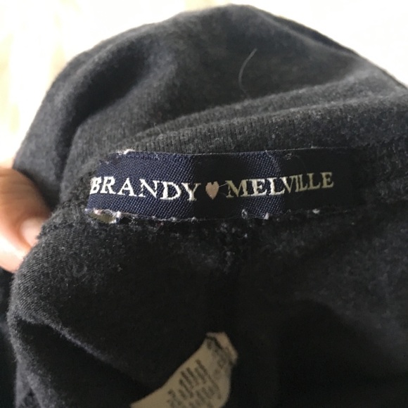 Brandy Melville Jaycee Charcoal Gray Leggings - Picture 4 of 8